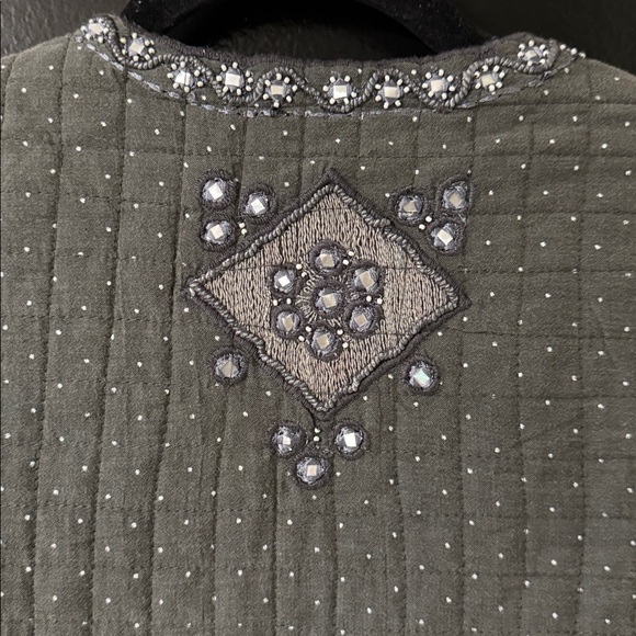 Label Ritu Kumar Grey Embellished Jacket - Picture 12 of 12